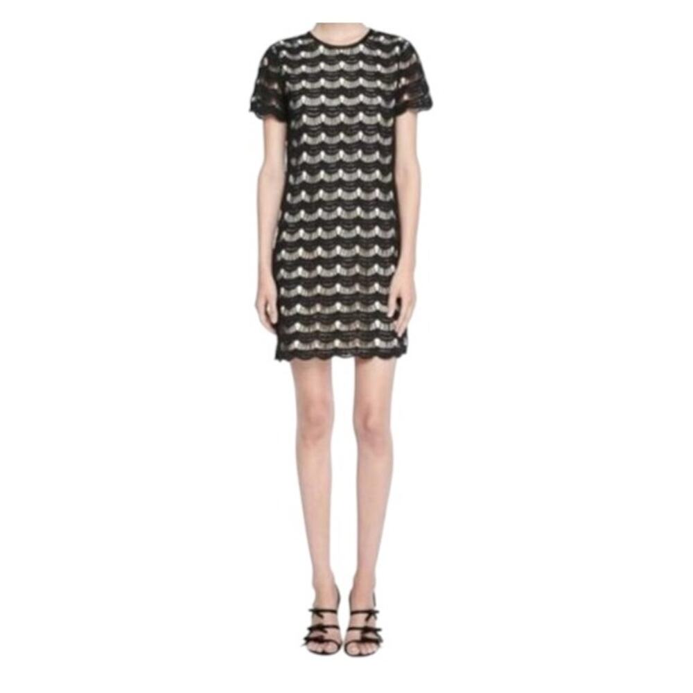 Kate Spade Virginia Lace Black & Nude Mini Dress 4